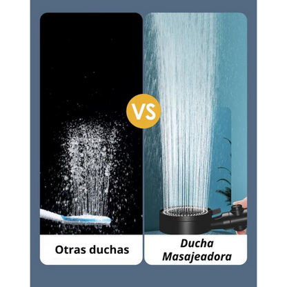Cabezal de Ducha de Alta Presión Ajustable con Filtro
